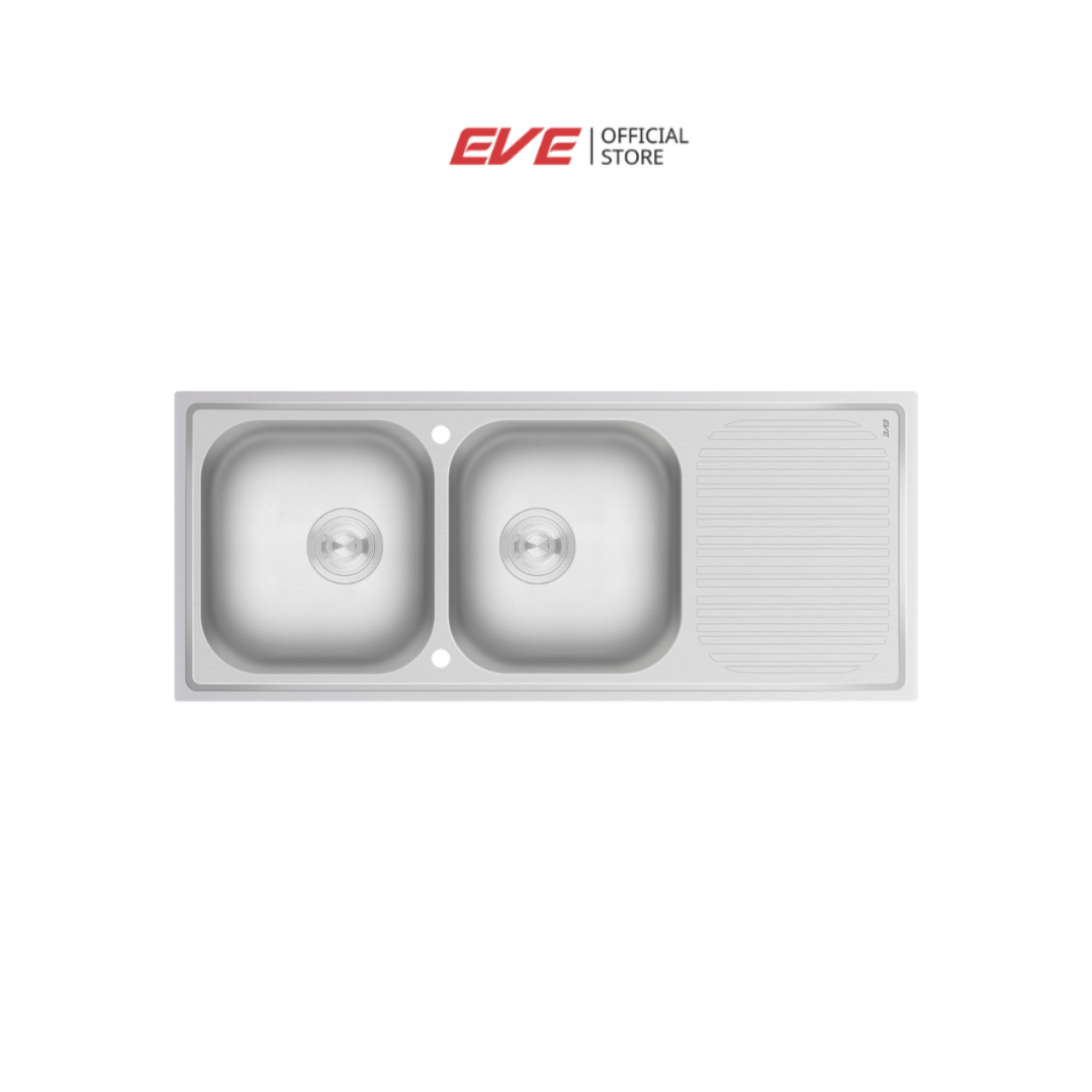 ซิงค์ฝัง 2 หลุม 1 ที่พัก EVE SAVO 1200/500 ขนาด 120 ซม._1